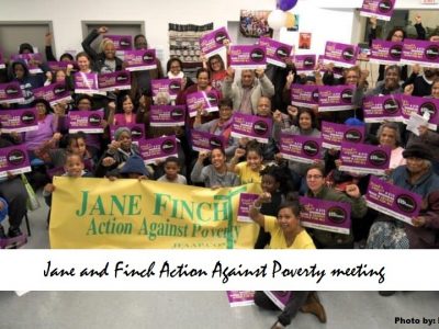 Jane and Finch Action Against Poverty meeting