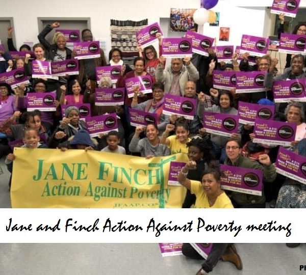 Jane and Finch Action Against Poverty meeting